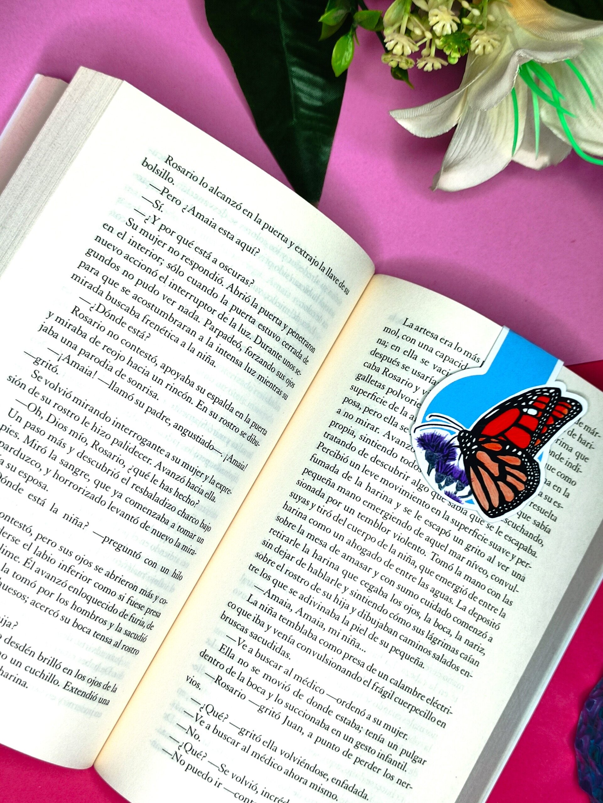 Marcapáginas magnético de Mariposa Monarca - 4