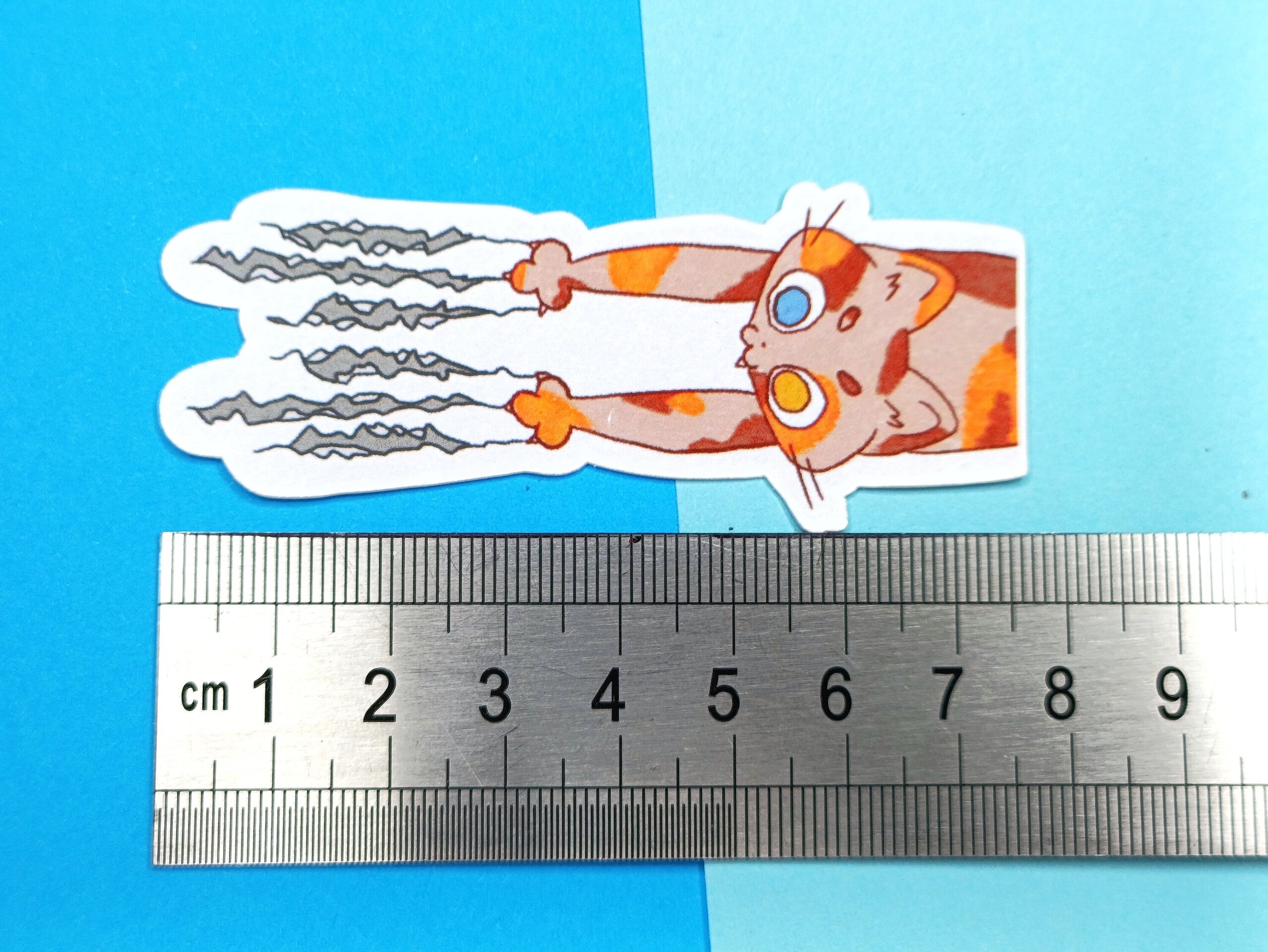 Pegatina de vinilo de gatito travieso - 3