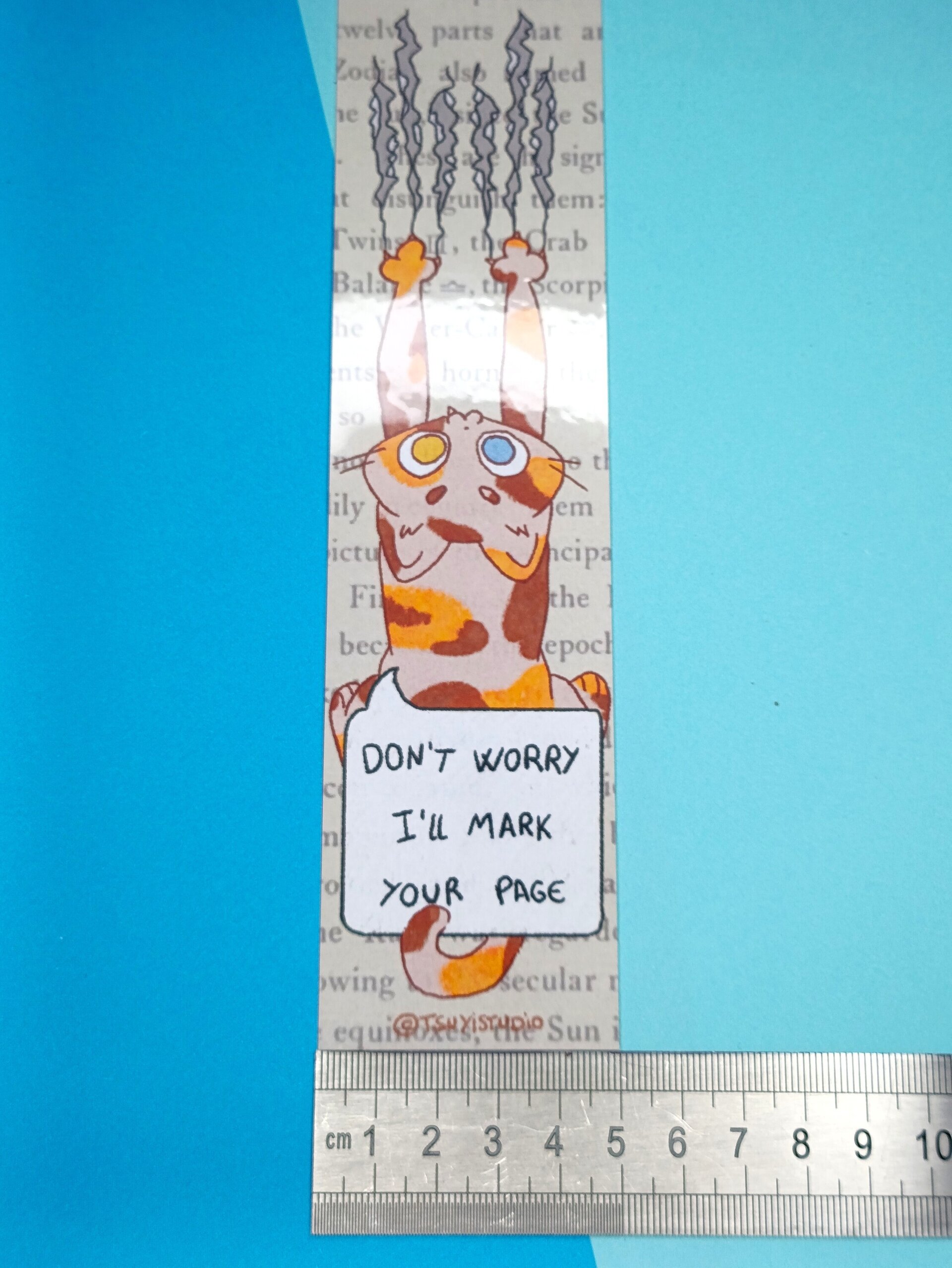 Marcapáginas de gatito travieso - 2