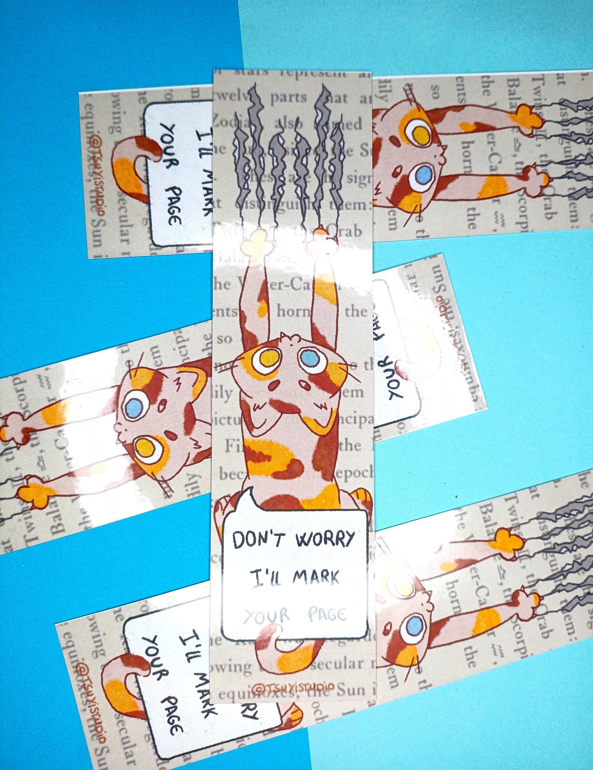 Marcapáginas de gatito travieso - 5