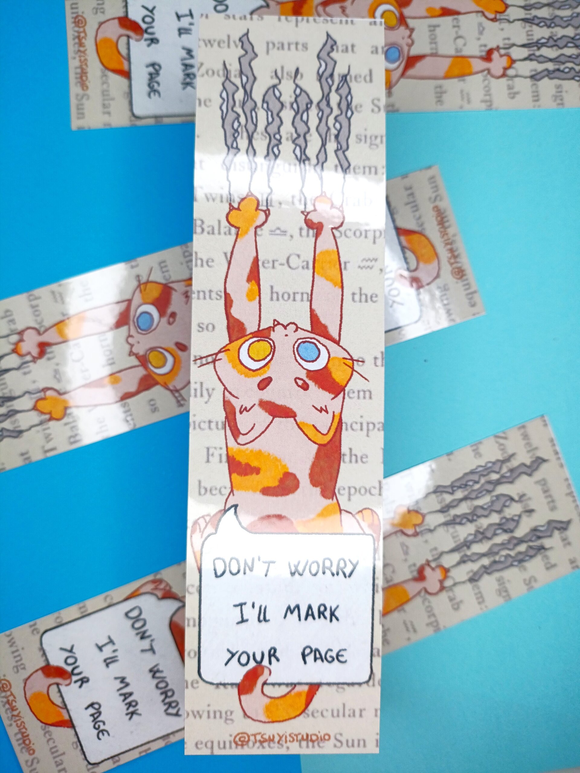 Marcapáginas de gatito travieso - 6