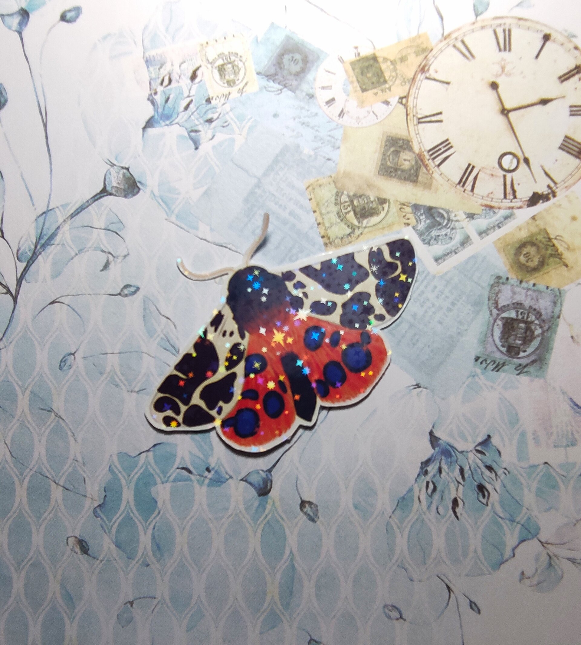 Pegatina de vinilo Mariposa Arctia Caja - 5