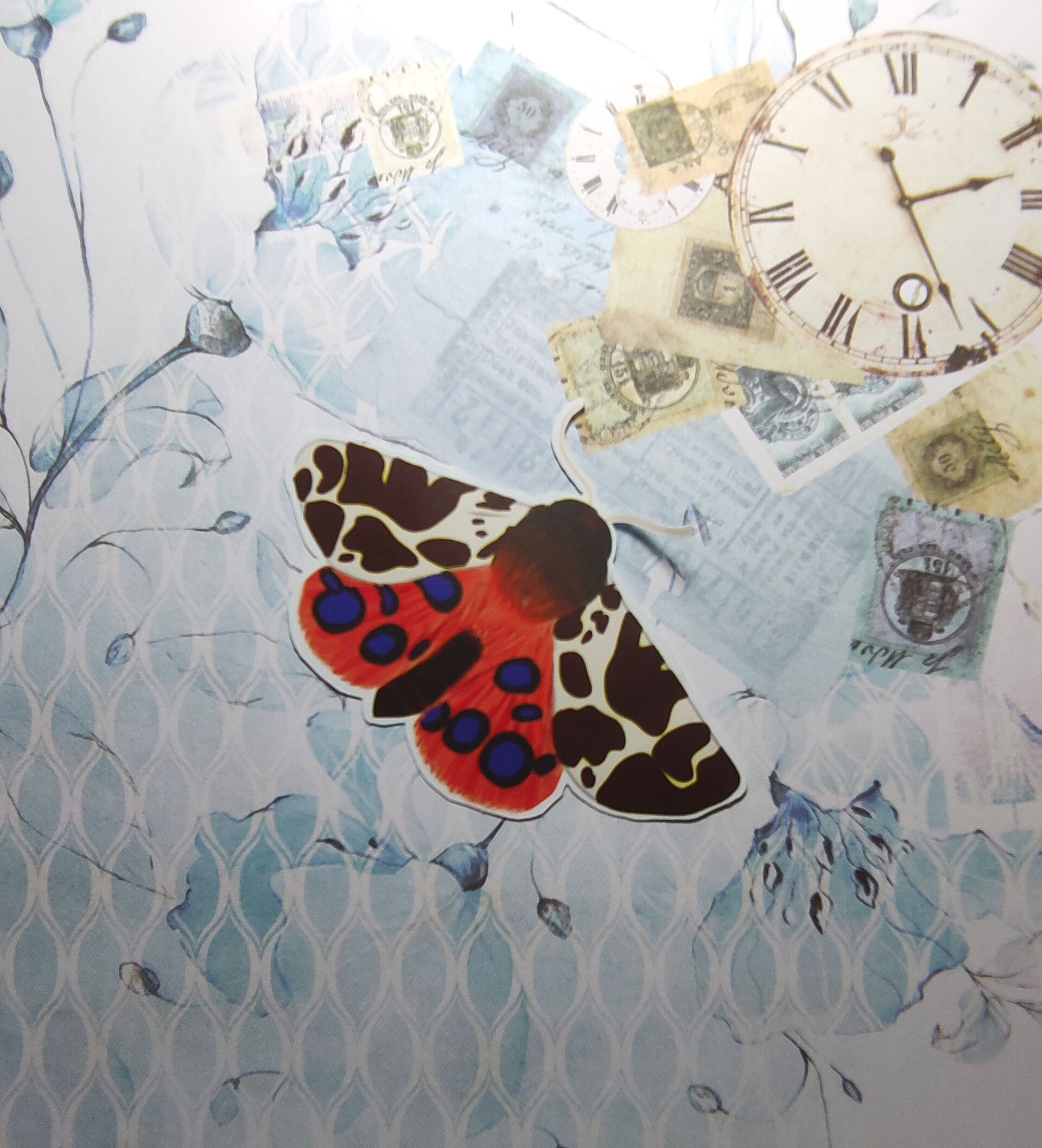 Pegatina de vinilo Mariposa Arctia Caja - 4