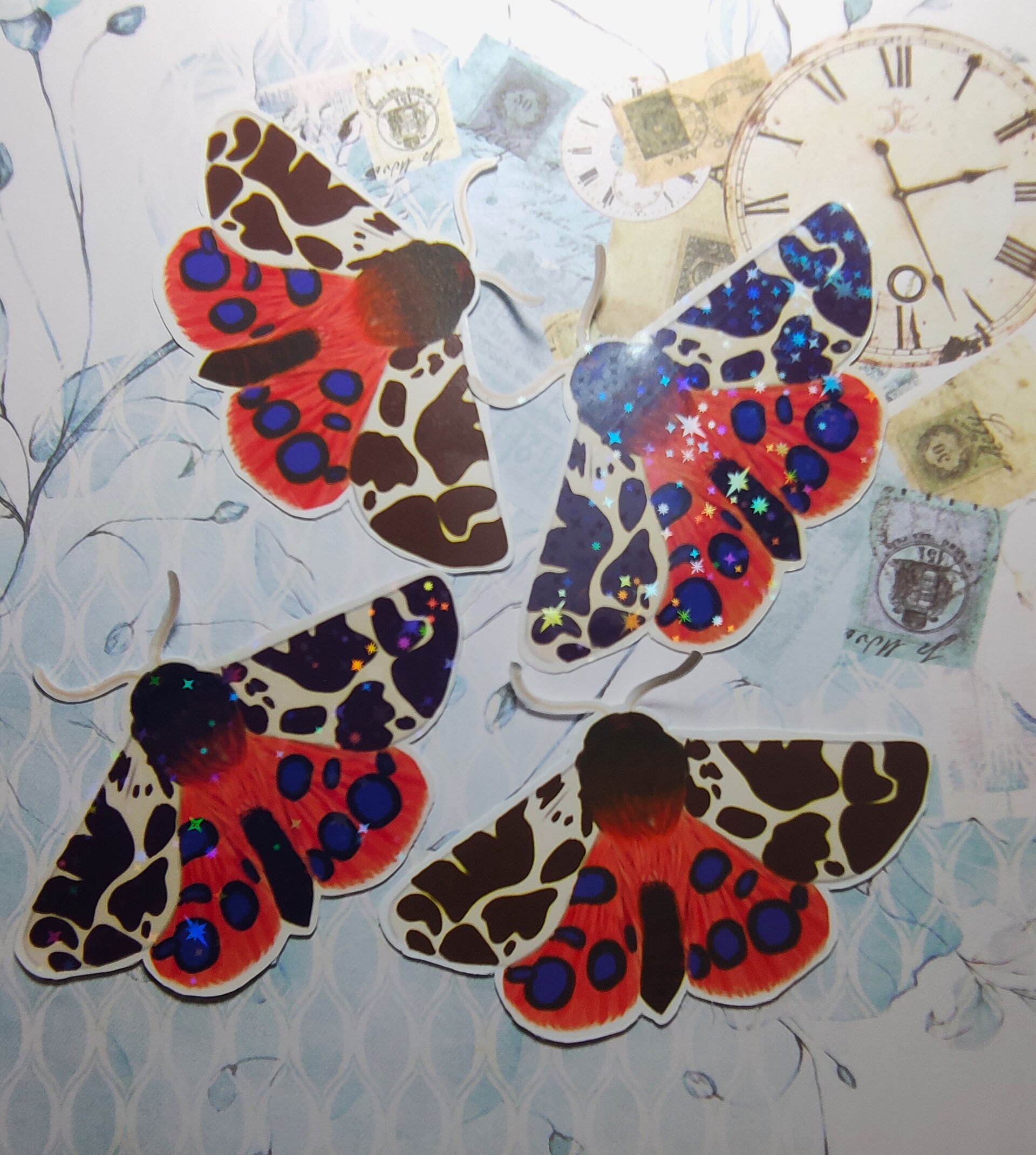 Pegatina de vinilo Mariposa Arctia Caja - 1